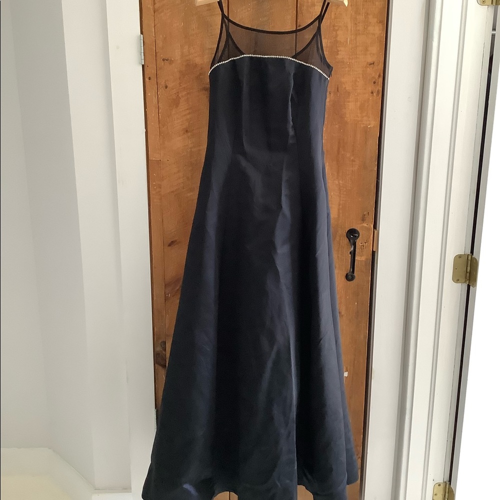 Vintage Betsey & Adam prom bridesmaid wedding dress rhinestones 90s y2k 0 2 - Picture 1 of 5